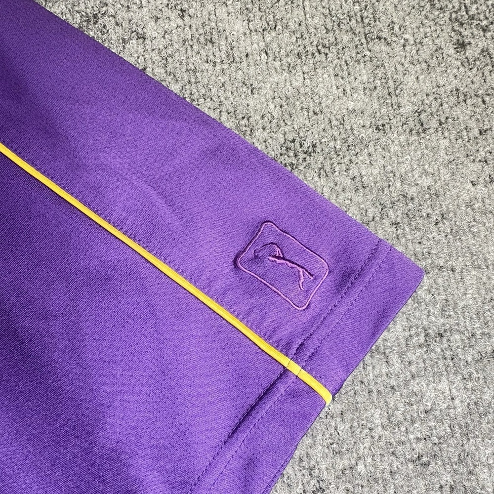 PGA Tour LSU Tigers Polo Shirt Men's XL Purple Gold Embroidered NCAA Golf - Picture 2 of 8